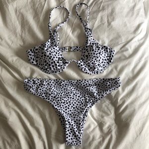 Black & White animal print bikini